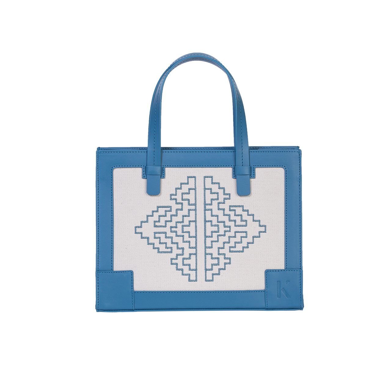 Gabrielle Mini Kanvas Tote - Mavi / Dizi Ürünü